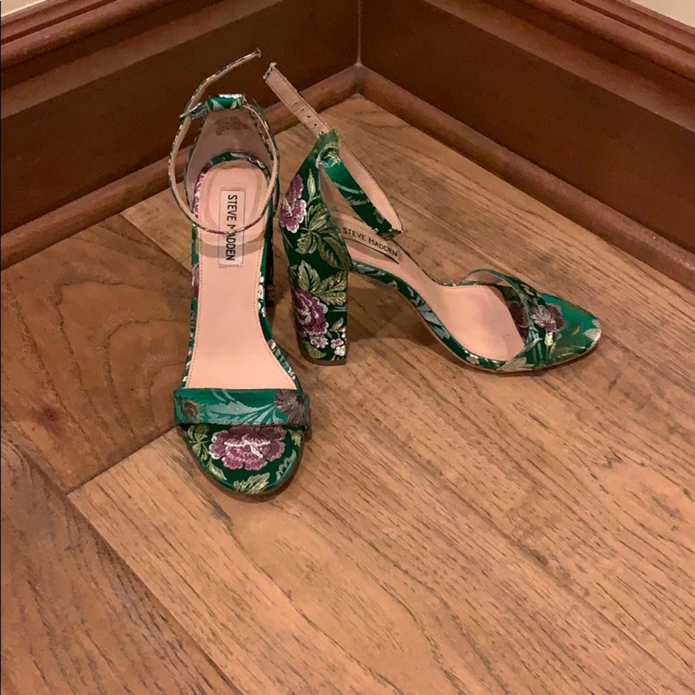 Green Block heels - Picture 2 of 4